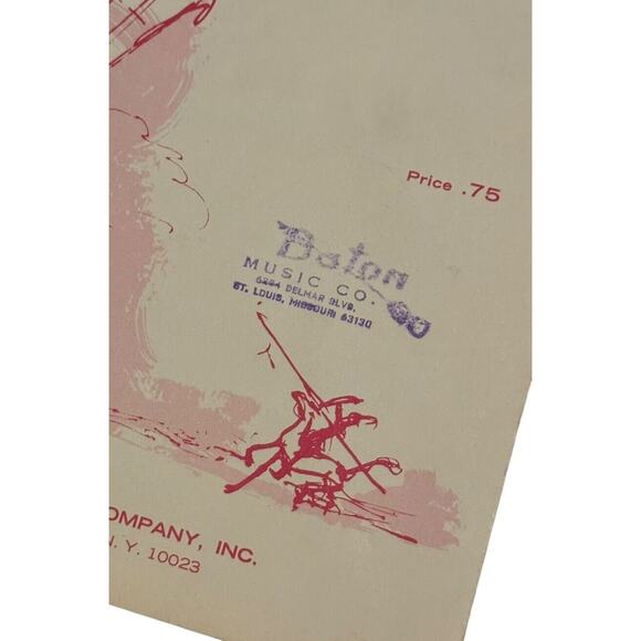 Man of La Mancha VTG Musical Choral Selection Sheet Music Book 1966 Theatre - Picture 2 of 6